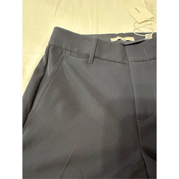 NWT VINCE Soft Tailored black Trouser ankle length pant style VR68621640 Size0 - Picture 7 of 12